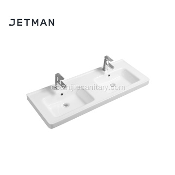 Lavabo de encimera de tocador rectangular de baño barato